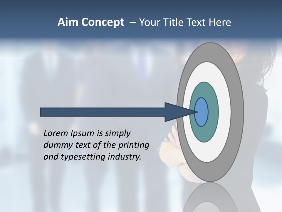 Competitive Stylish Brunette PowerPoint Template