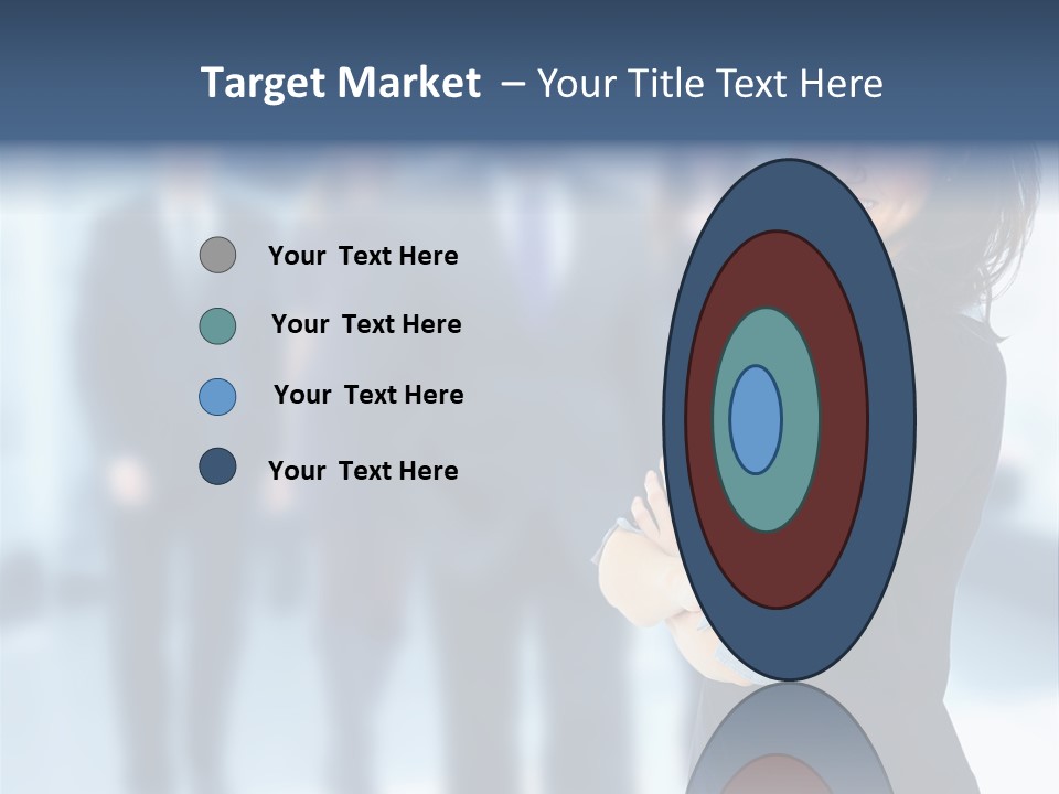 Competitive Stylish Brunette PowerPoint Template