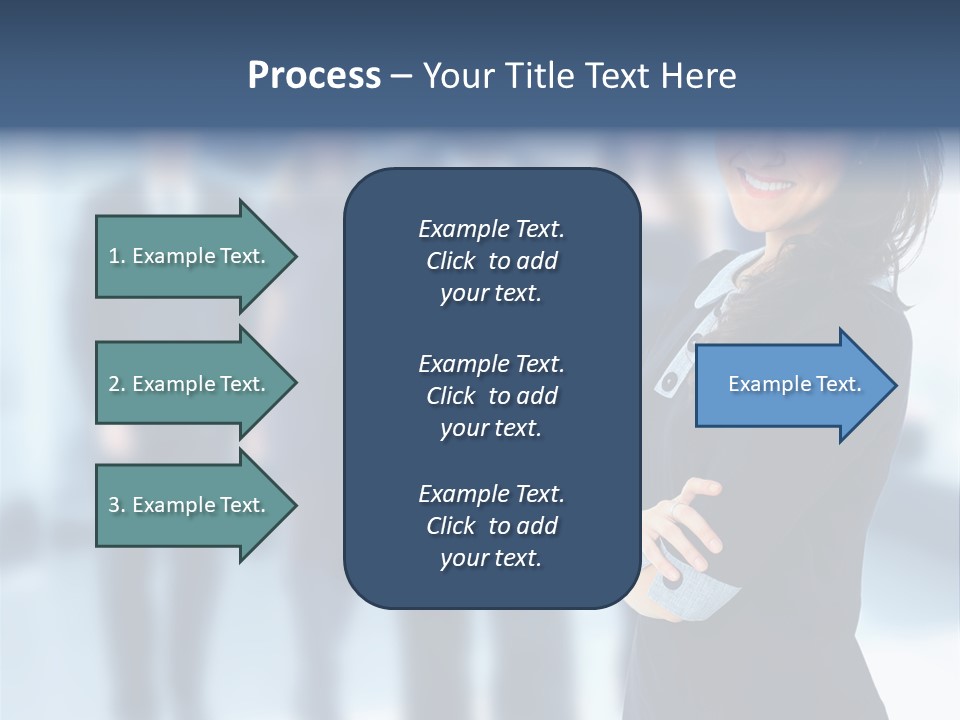 Competitive Stylish Brunette PowerPoint Template