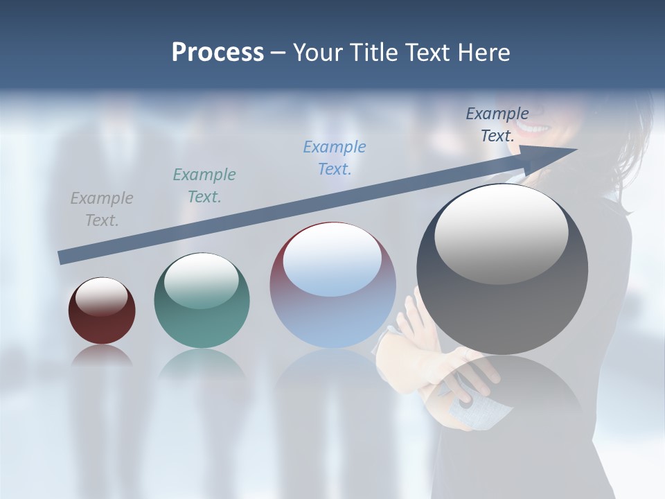 Competitive Stylish Brunette PowerPoint Template