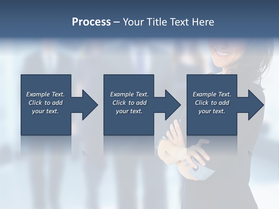 Competitive Stylish Brunette PowerPoint Template