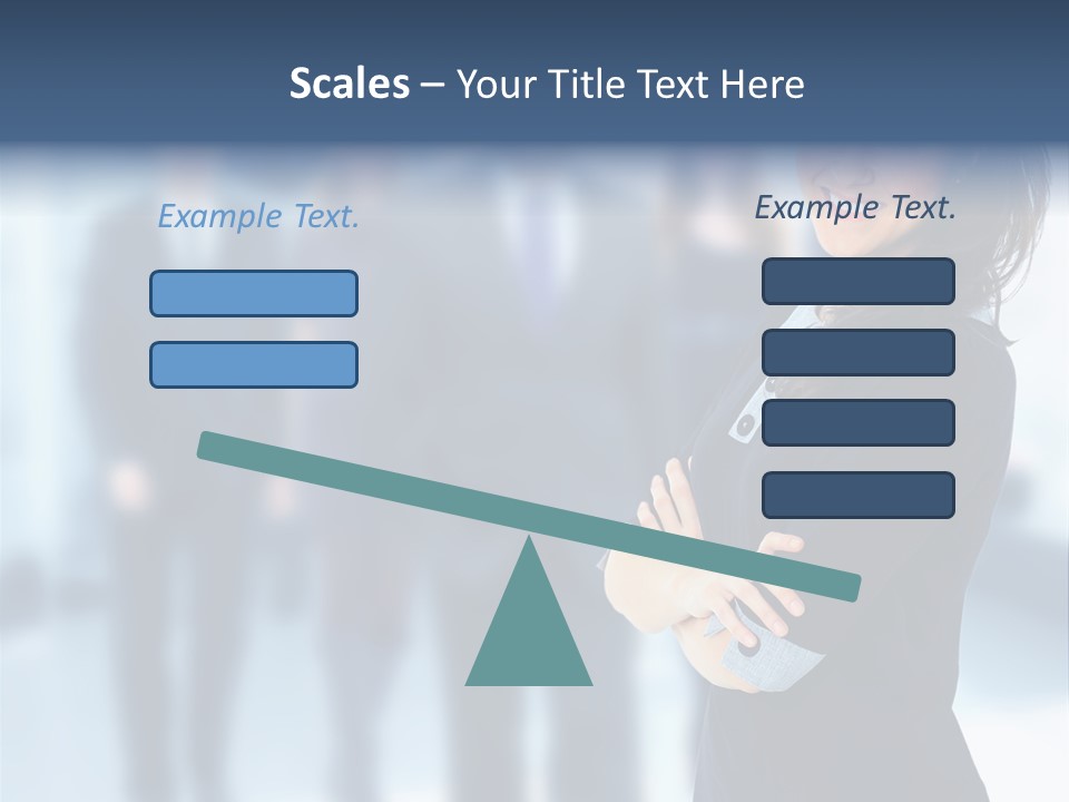 Competitive Stylish Brunette PowerPoint Template