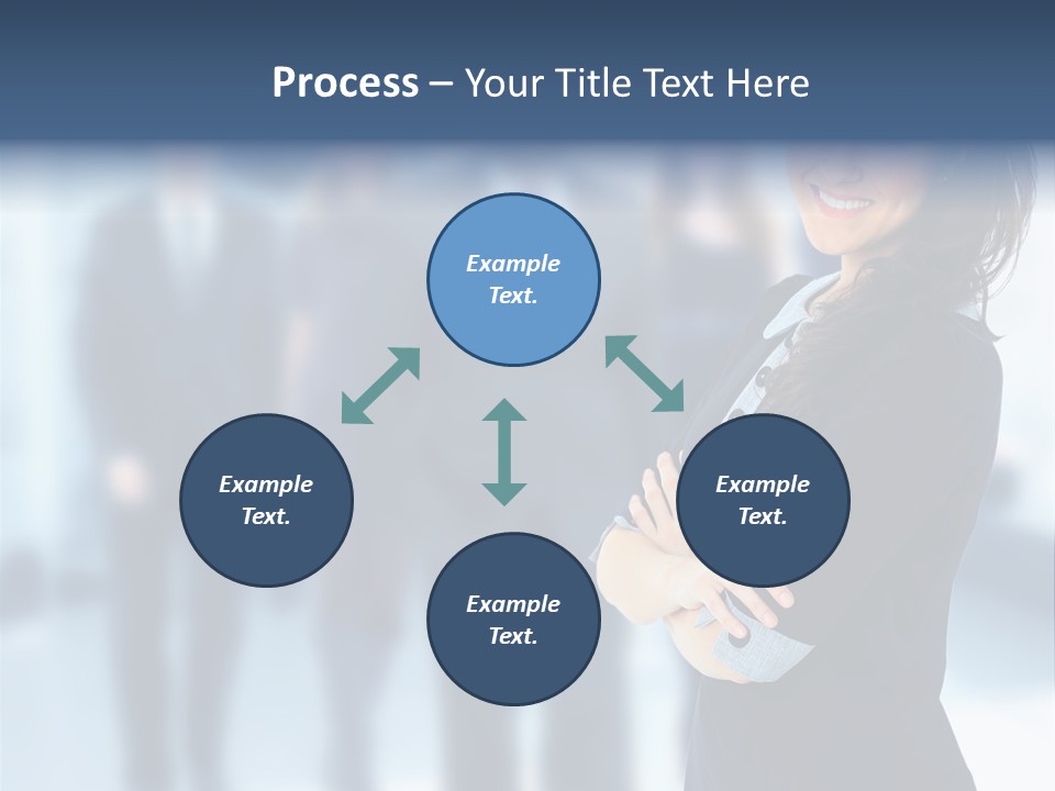 Competitive Stylish Brunette PowerPoint Template