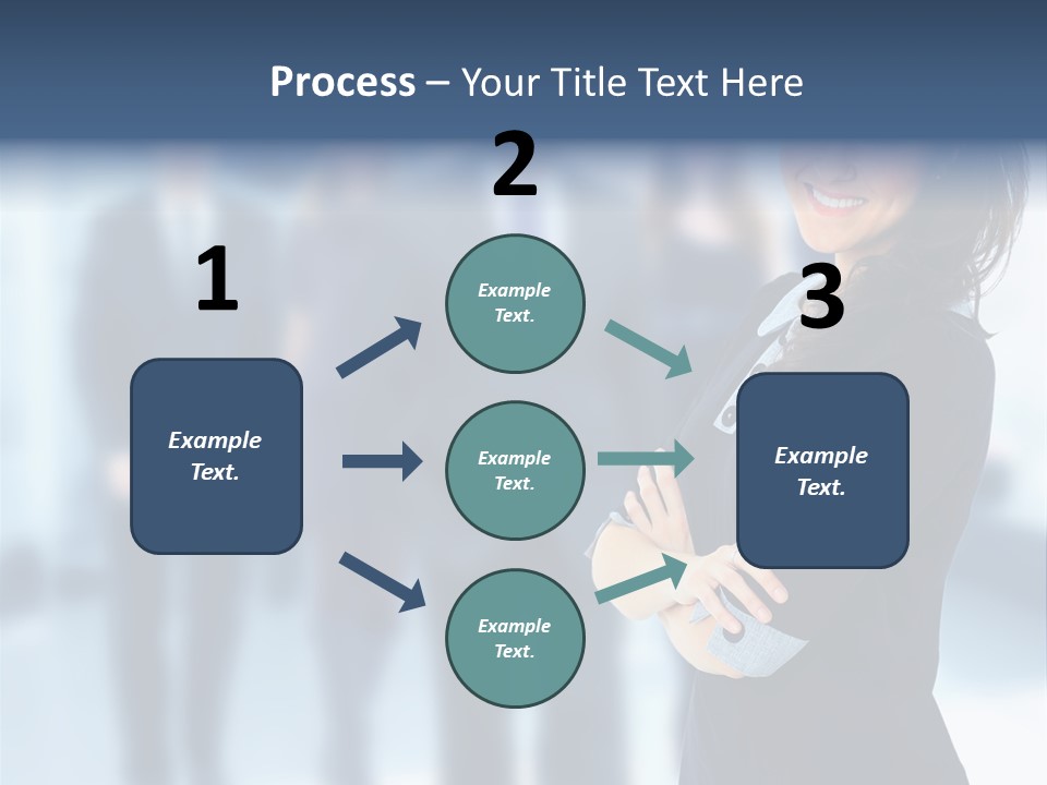 Competitive Stylish Brunette PowerPoint Template