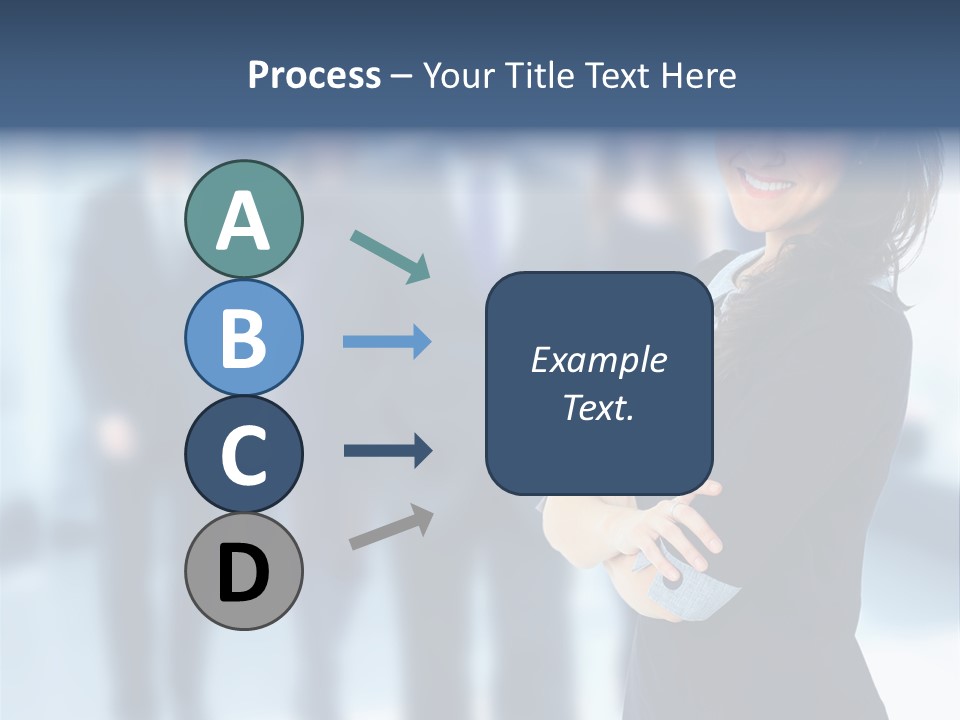 Competitive Stylish Brunette PowerPoint Template