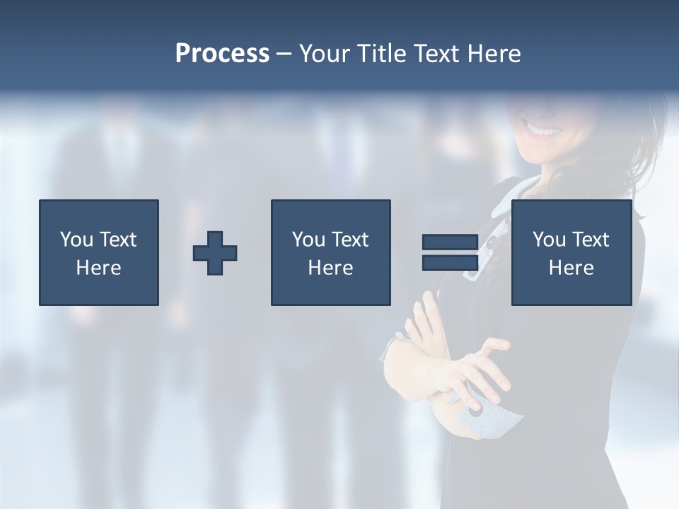 Competitive Stylish Brunette PowerPoint Template