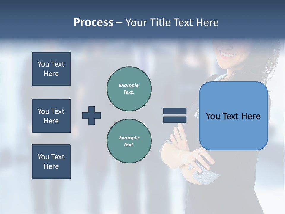 Competitive Stylish Brunette PowerPoint Template