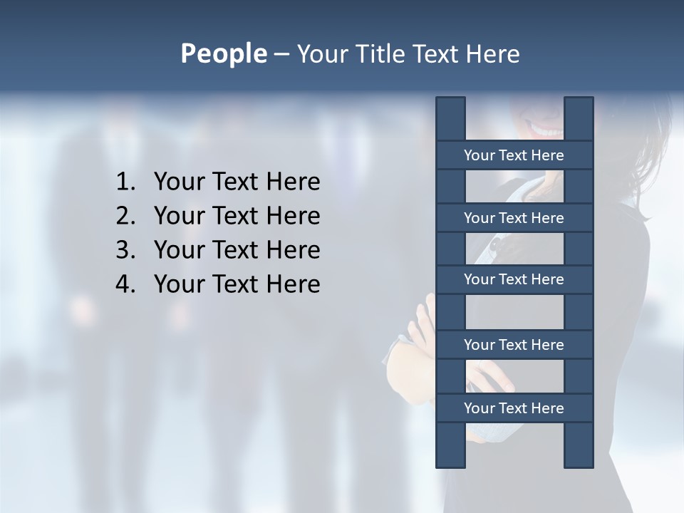 Competitive Stylish Brunette PowerPoint Template