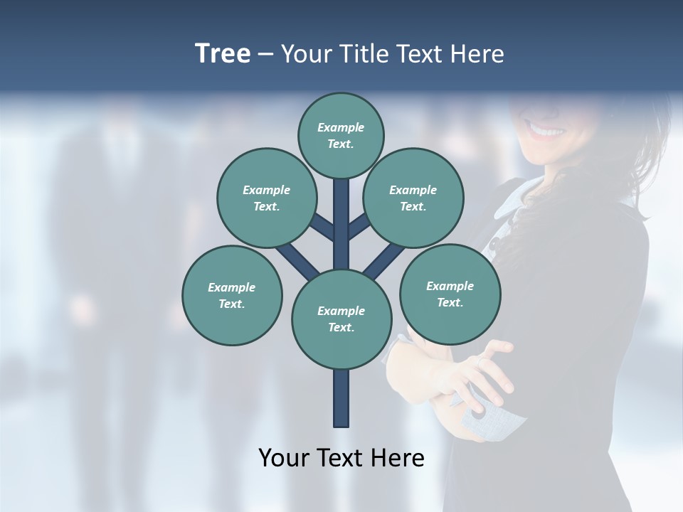 Competitive Stylish Brunette PowerPoint Template