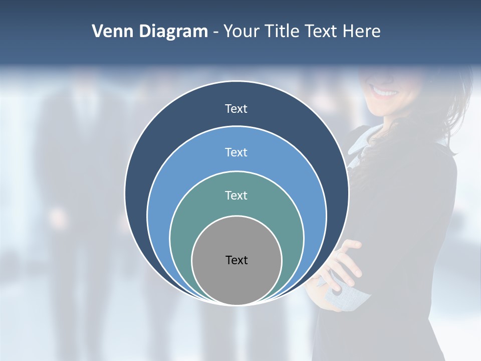 Competitive Stylish Brunette PowerPoint Template
