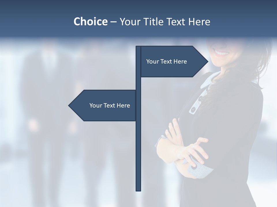 Competitive Stylish Brunette PowerPoint Template