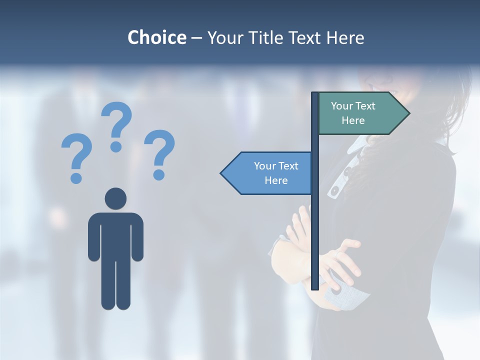 Competitive Stylish Brunette PowerPoint Template