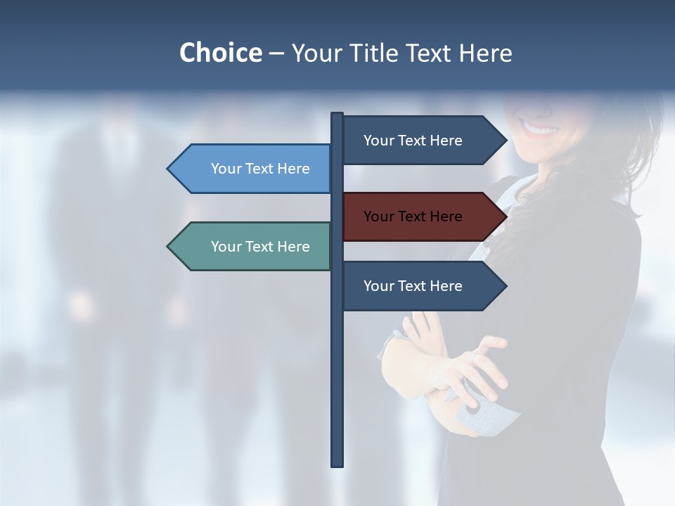 Competitive Stylish Brunette PowerPoint Template