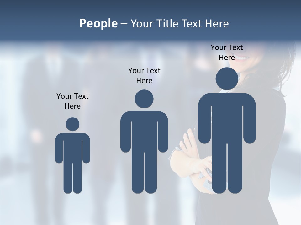 Competitive Stylish Brunette PowerPoint Template