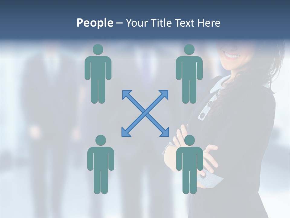 Competitive Stylish Brunette PowerPoint Template