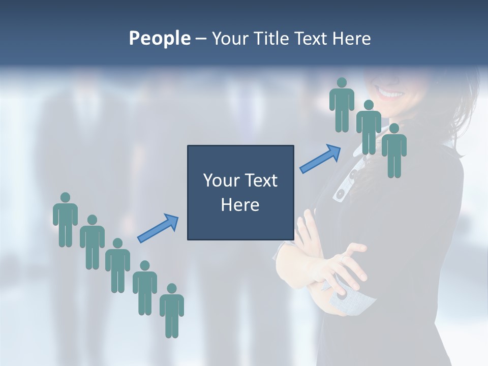 Competitive Stylish Brunette PowerPoint Template