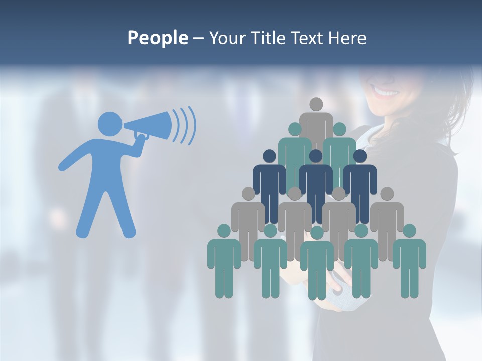 Competitive Stylish Brunette PowerPoint Template