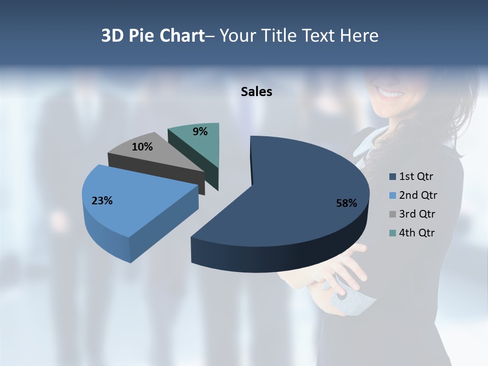Competitive Stylish Brunette PowerPoint Template