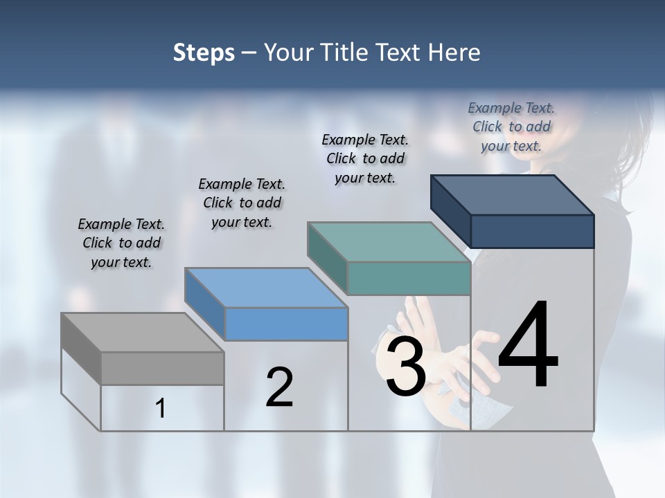 Competitive Stylish Brunette PowerPoint Template