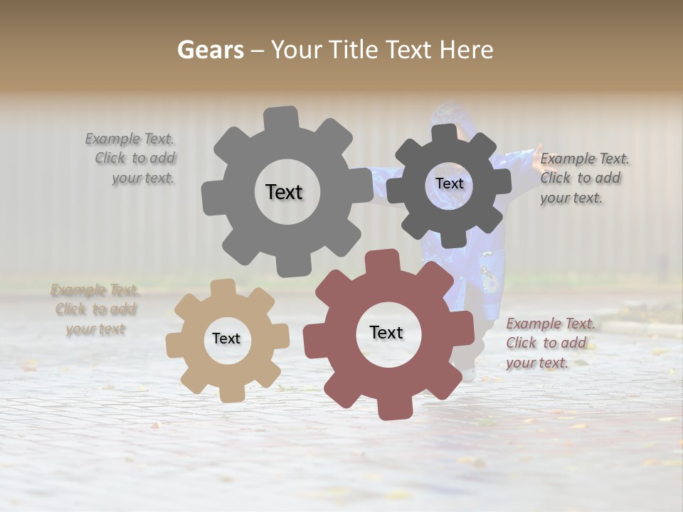 Candid Little Kid PowerPoint Template