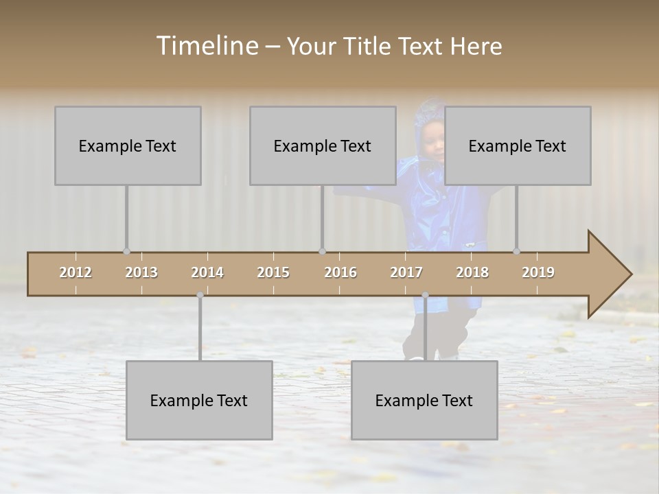Candid Little Kid PowerPoint Template