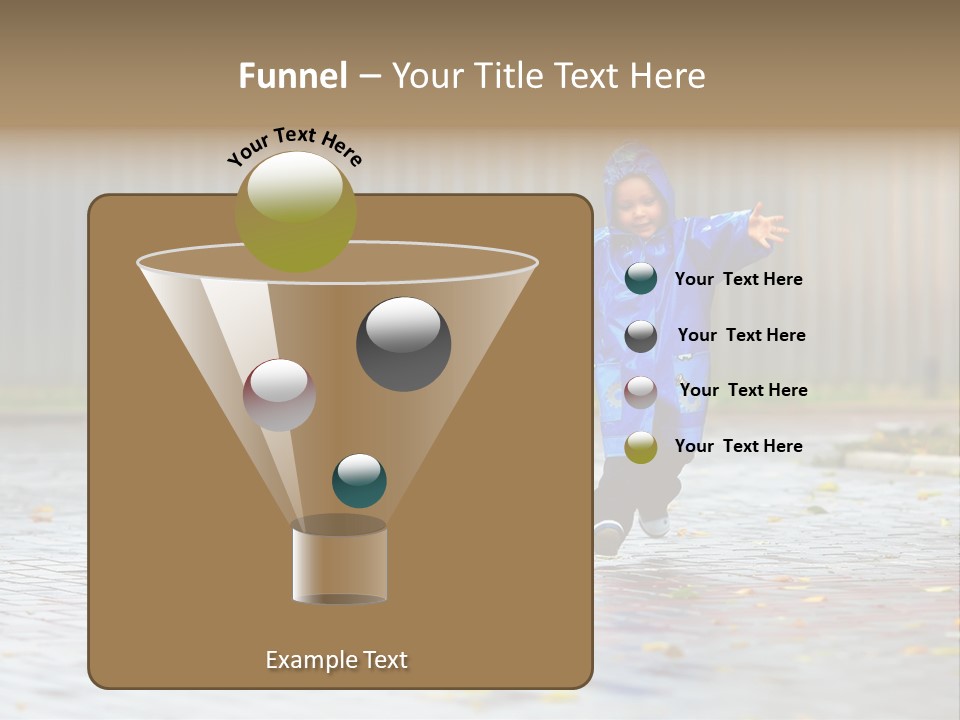 Candid Little Kid PowerPoint Template