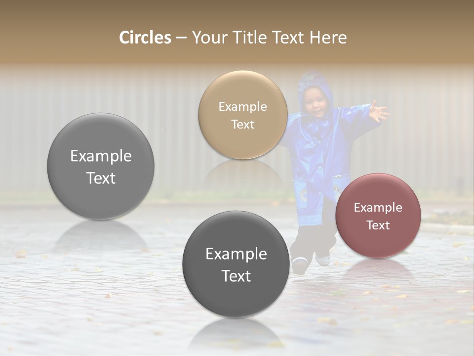 Candid Little Kid PowerPoint Template