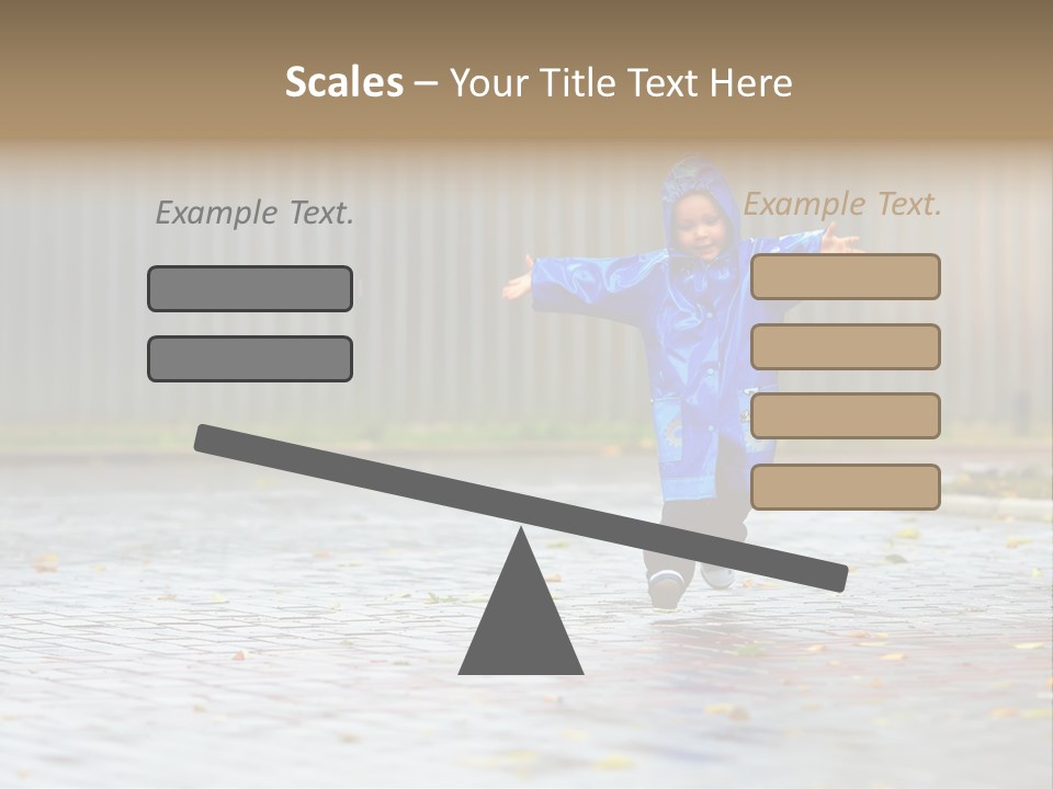 Candid Little Kid PowerPoint Template