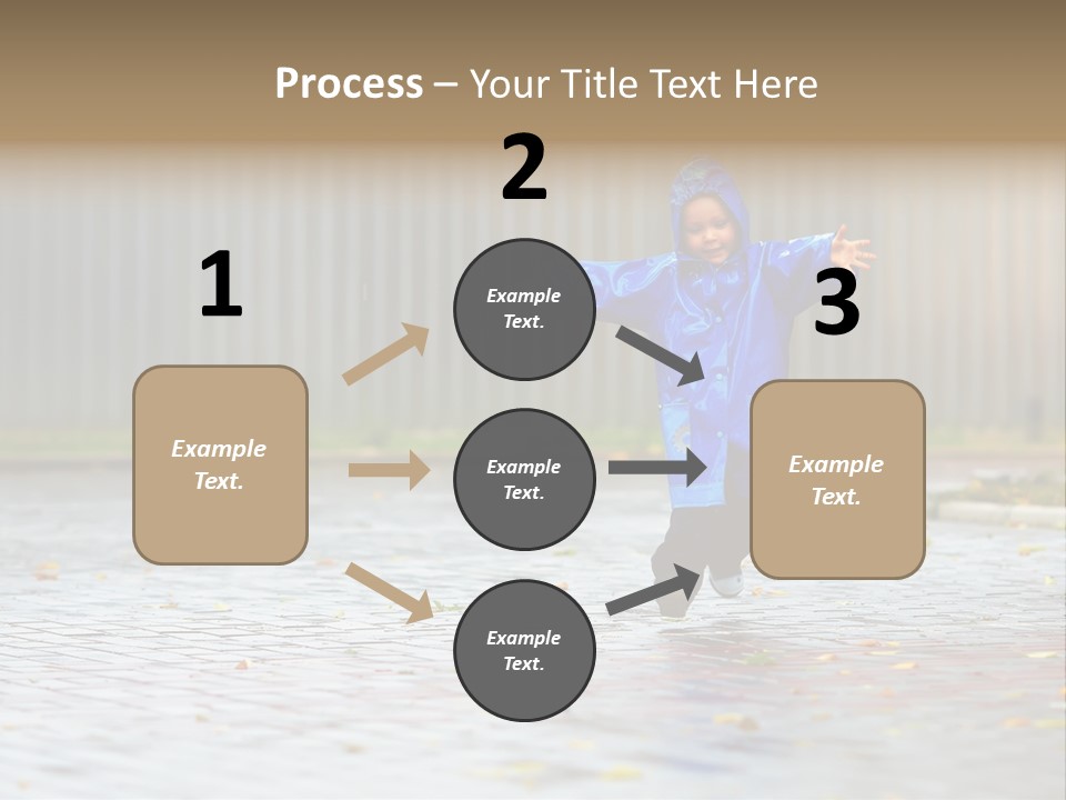 Candid Little Kid PowerPoint Template