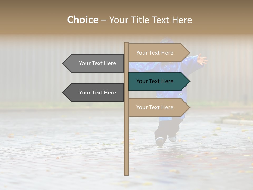 Candid Little Kid PowerPoint Template