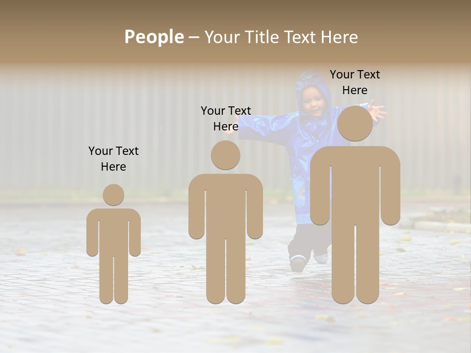 Candid Little Kid PowerPoint Template