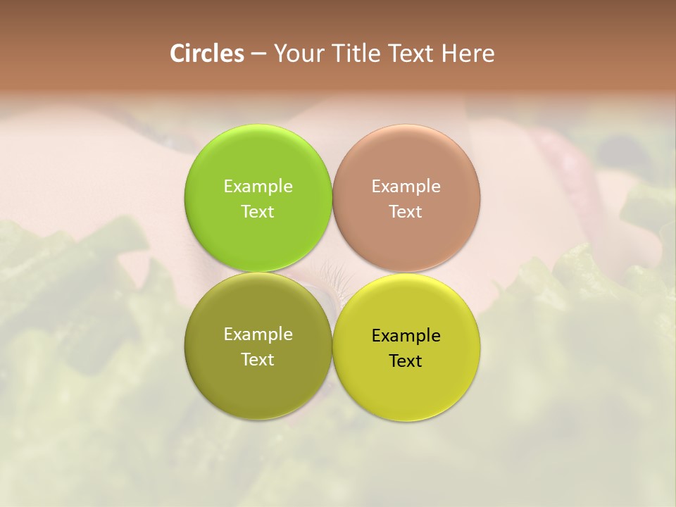 Lady Face Eyelashes PowerPoint Template