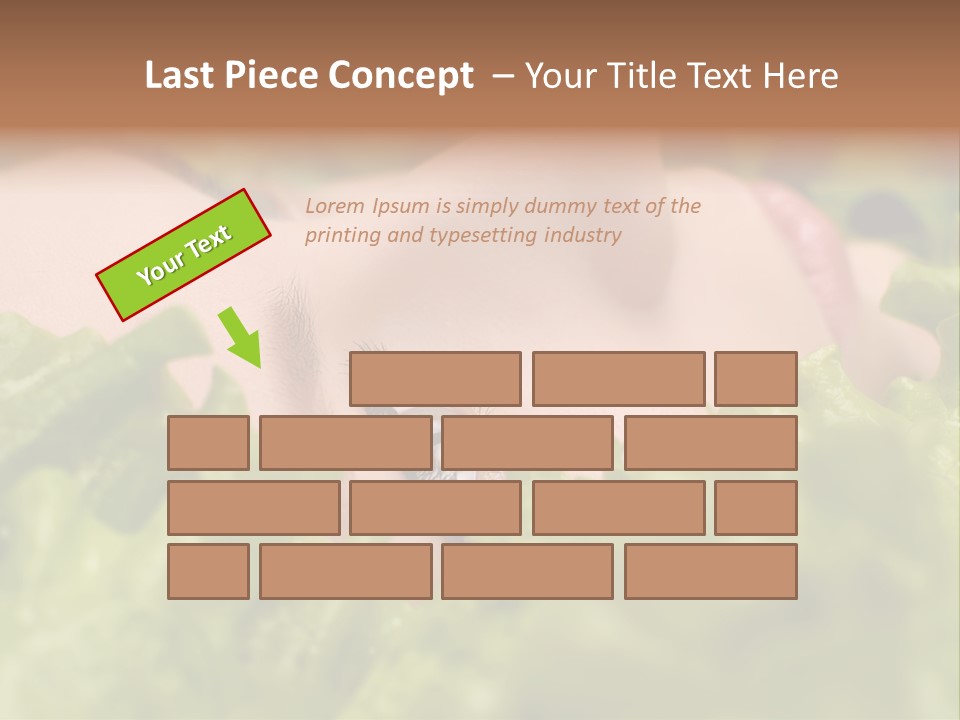 Lady Face Eyelashes PowerPoint Template