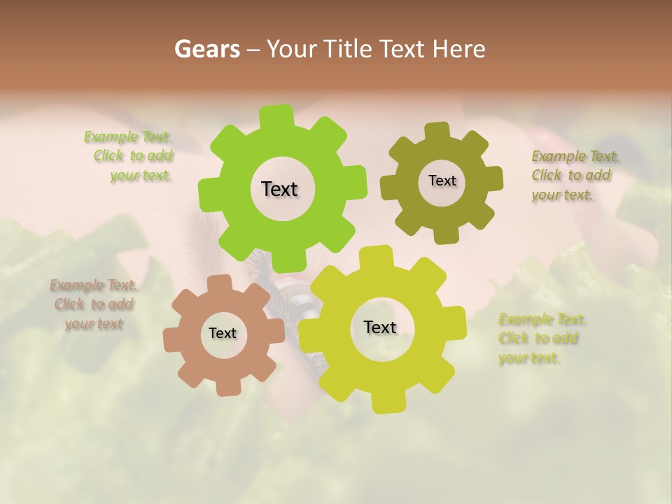 Lady Face Eyelashes PowerPoint Template