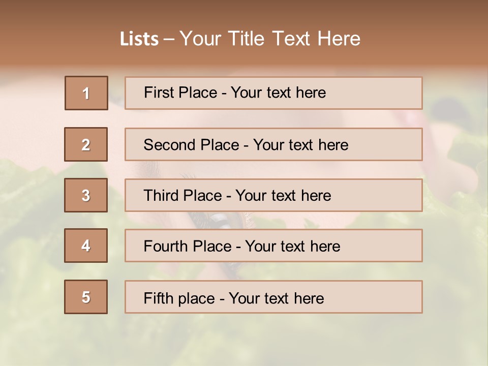 Lady Face Eyelashes PowerPoint Template