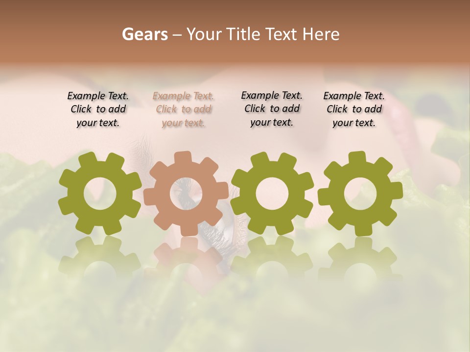 Lady Face Eyelashes PowerPoint Template