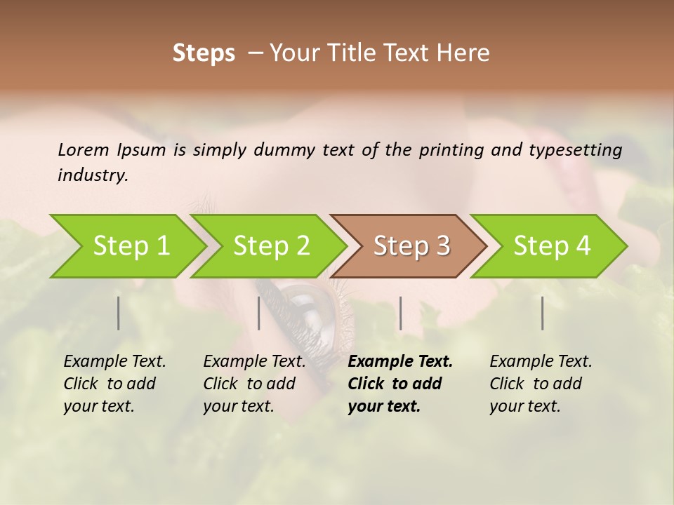 Lady Face Eyelashes PowerPoint Template