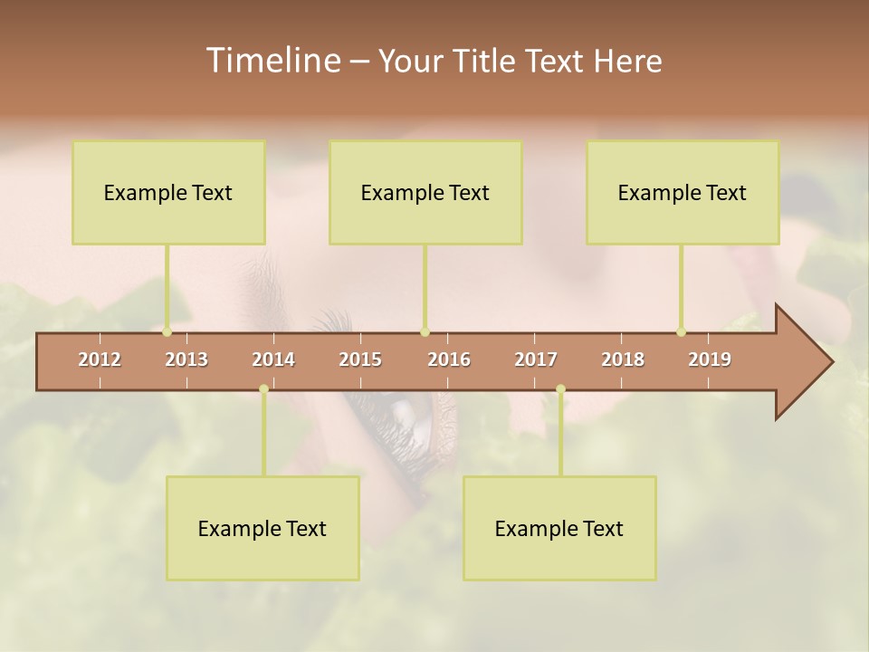 Lady Face Eyelashes PowerPoint Template