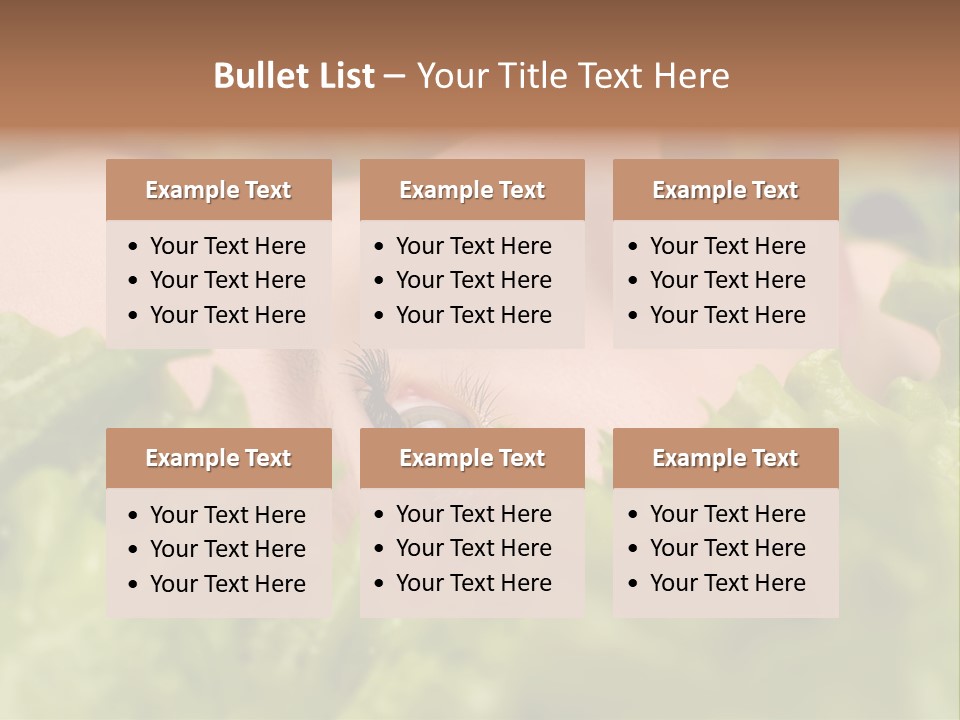 Lady Face Eyelashes PowerPoint Template