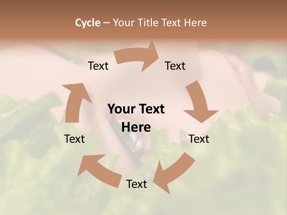 Lady Face Eyelashes PowerPoint Template