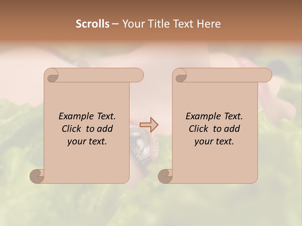 Lady Face Eyelashes PowerPoint Template