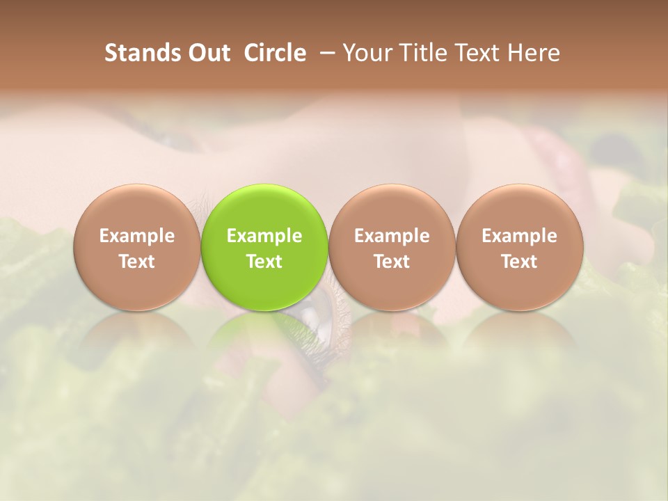 Lady Face Eyelashes PowerPoint Template