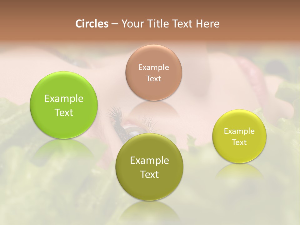 Lady Face Eyelashes PowerPoint Template