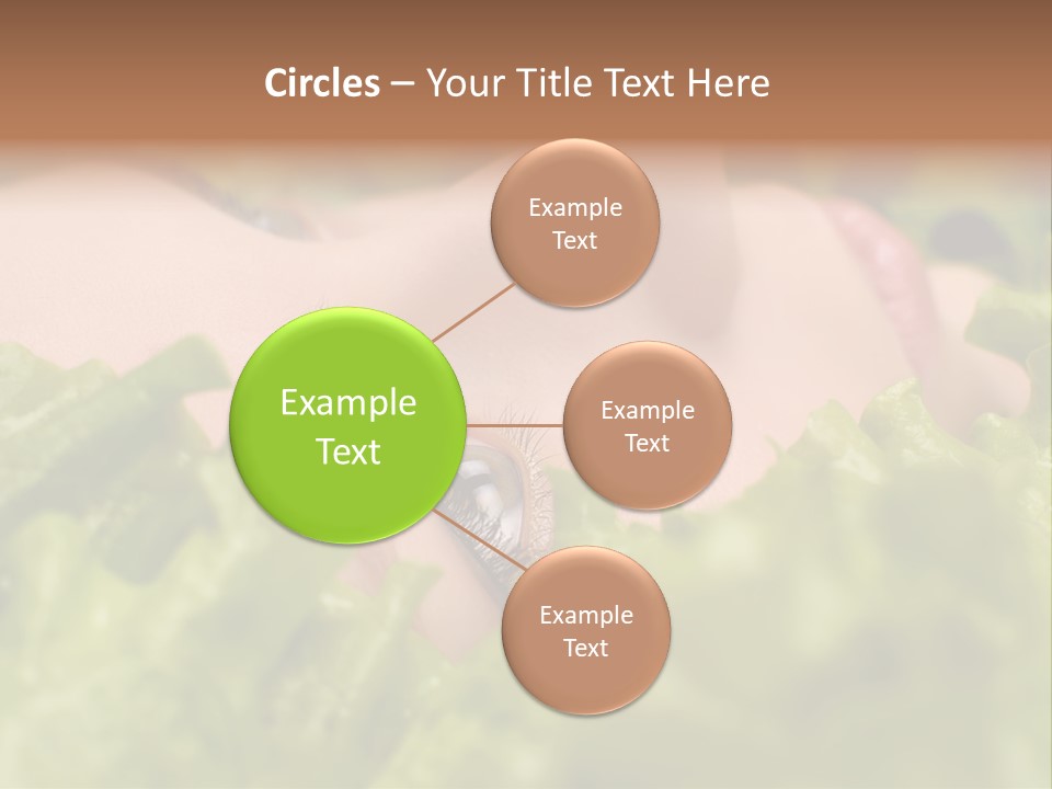 Lady Face Eyelashes PowerPoint Template