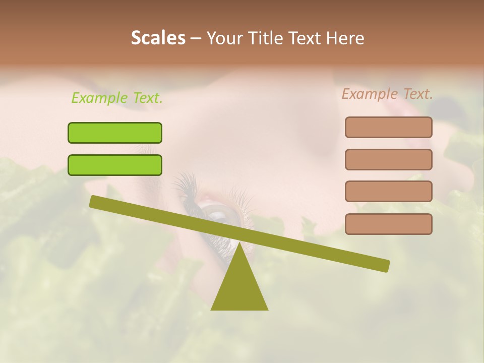 Lady Face Eyelashes PowerPoint Template