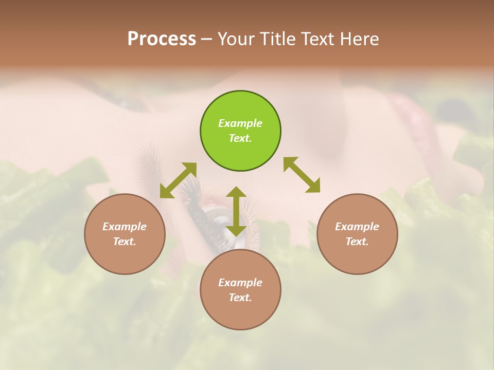 Lady Face Eyelashes PowerPoint Template