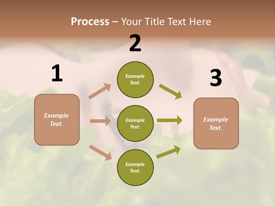 Lady Face Eyelashes PowerPoint Template