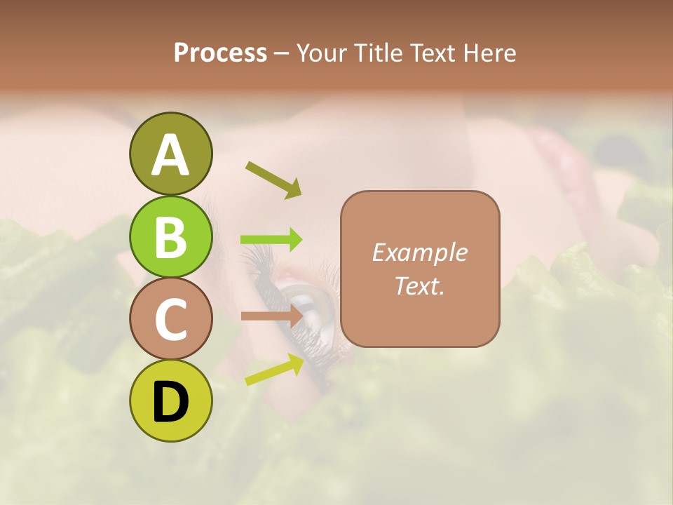 Lady Face Eyelashes PowerPoint Template