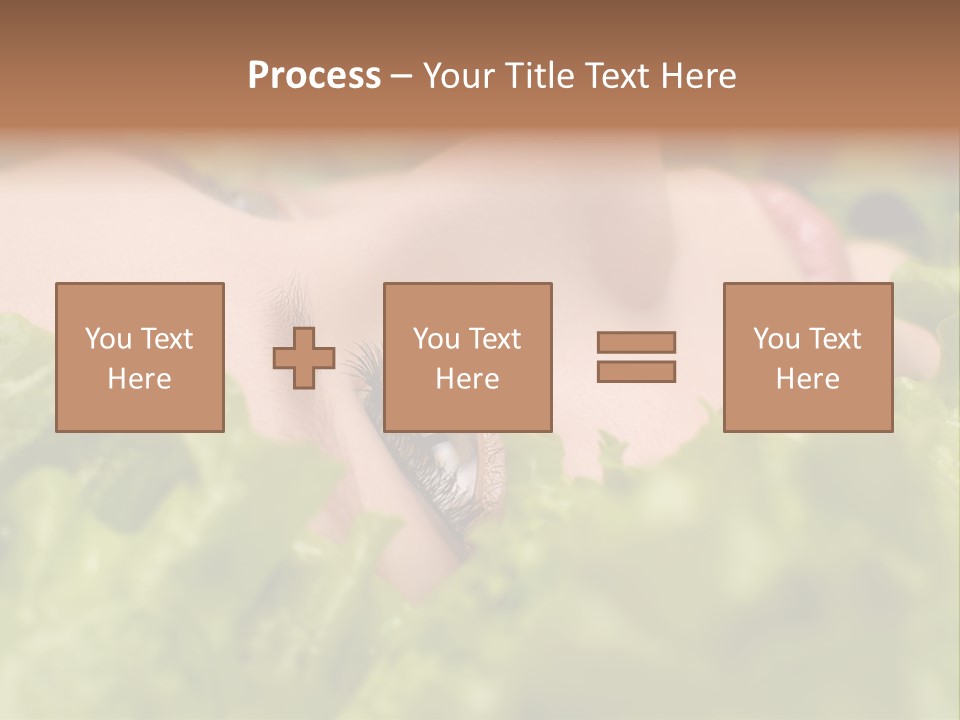 Lady Face Eyelashes PowerPoint Template