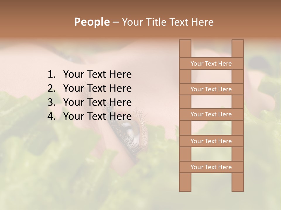 Lady Face Eyelashes PowerPoint Template